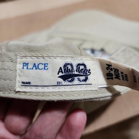 Old Navy Tan and Orange Football helmet hat for baby Size 18-24 mo - Picture 5 of 6